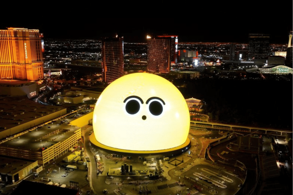 Tampak The Sphere dari atas