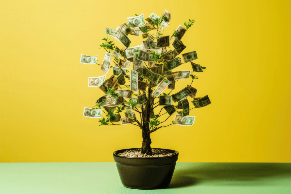 Pohon uang pembawa keberuntungan