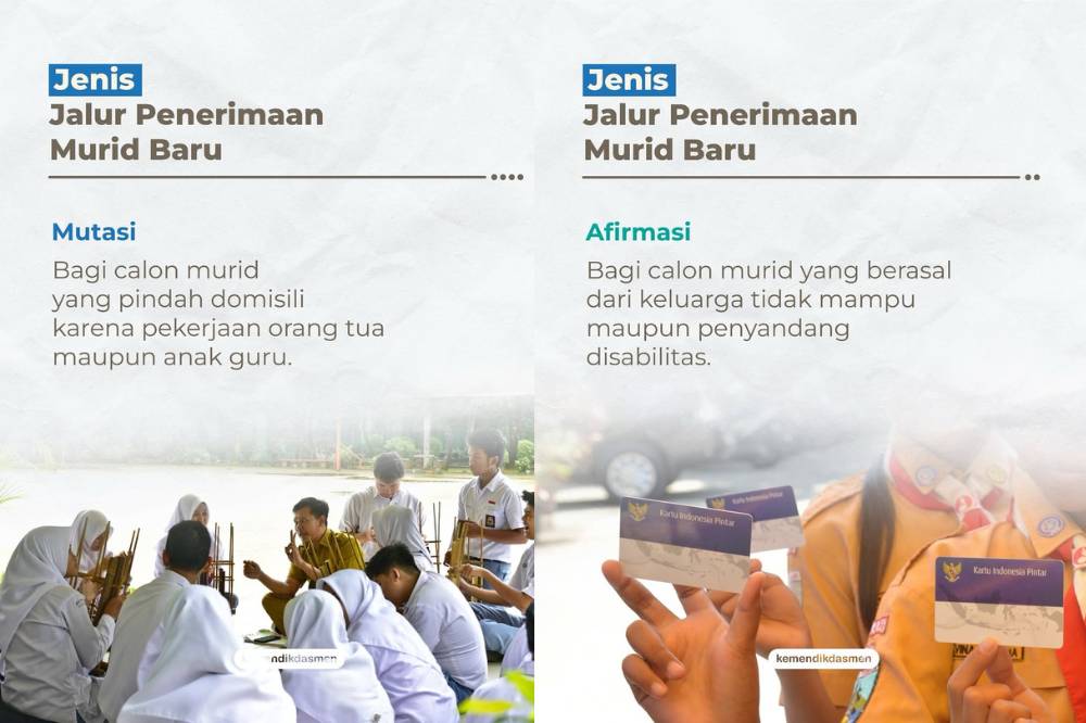 Jalur penerimaan siswa baru 2025