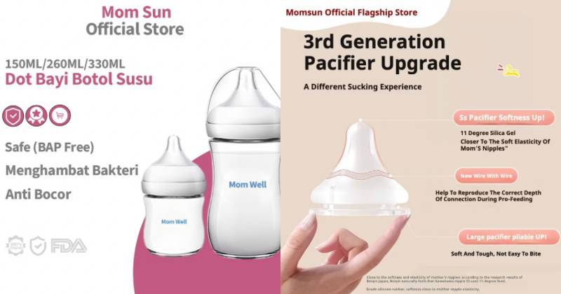 Mom Sun Botol Susu Bayi BPA Free