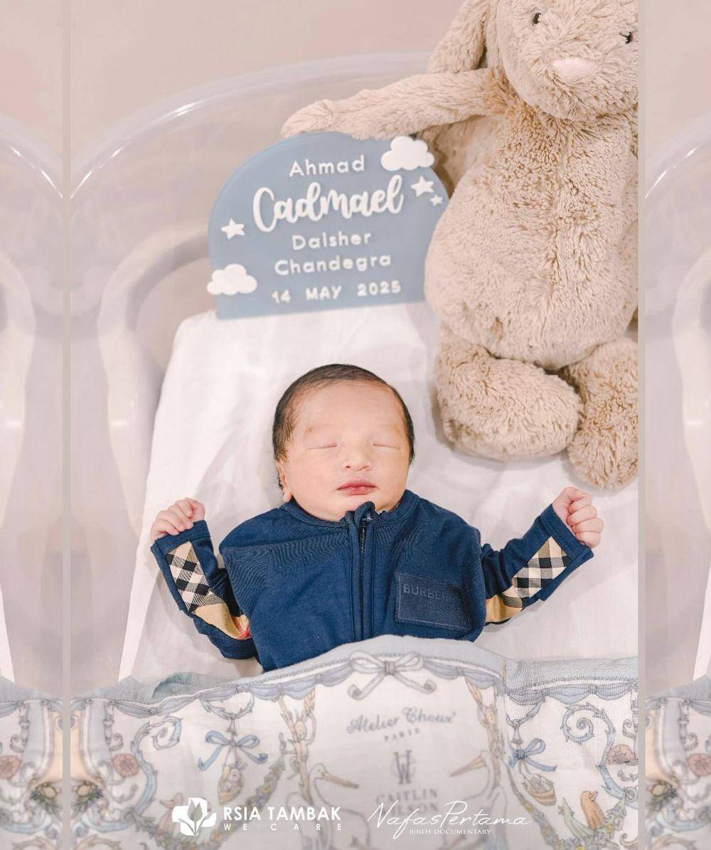 potret perdana anak Chand Kelvin (instagram.com/nafaspertama)