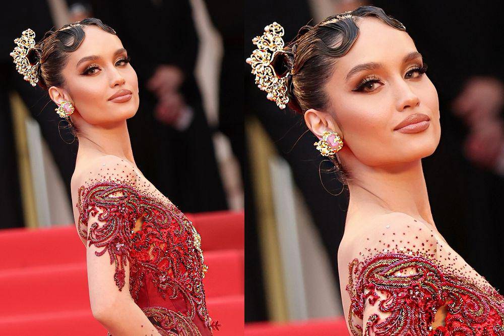 7 Pesona Cinta Laura Berkebaya Merah di Festival Film Cannes 2025 (1).jpg