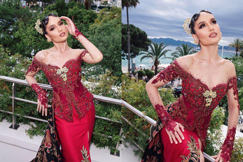 7 Pesona Cinta Laura Berkebaya Merah di Festival Film Cannes 2025 (5).jpg