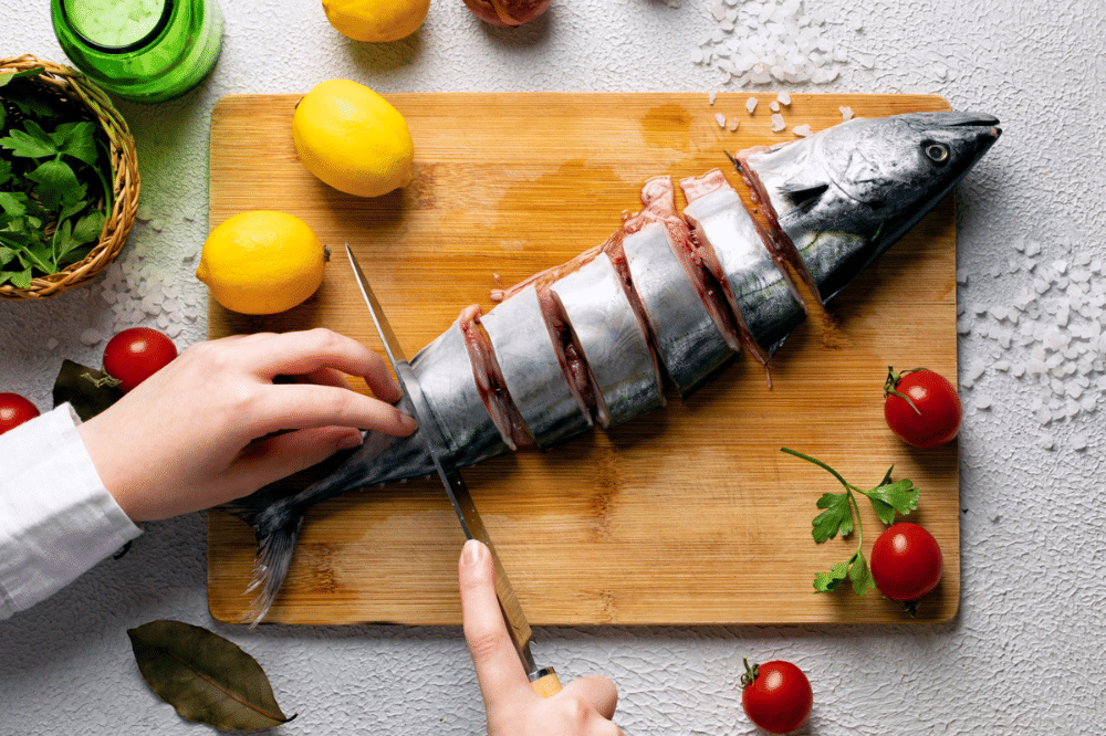 Cara membuat salmon kuah kuning