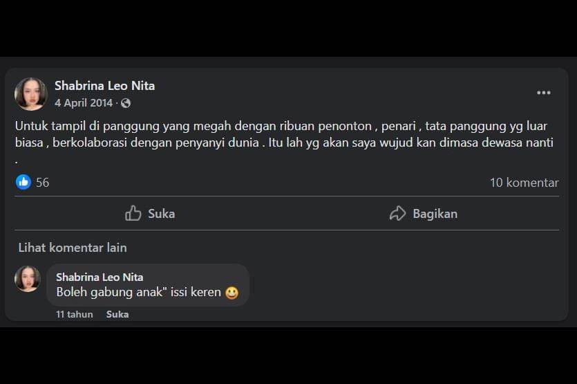 Quotes Motivasi Shabrina Leanor Juara Indonesian Idol 2025 