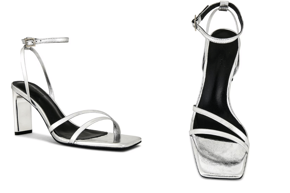 silver heels