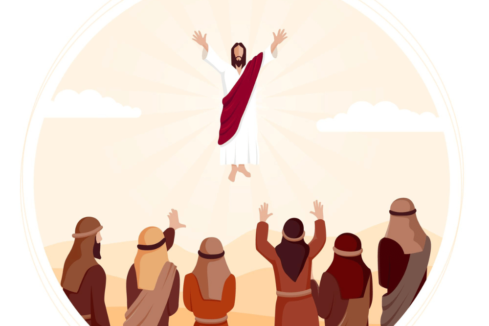 Ilustrasi kenaikan Yesus Kristus