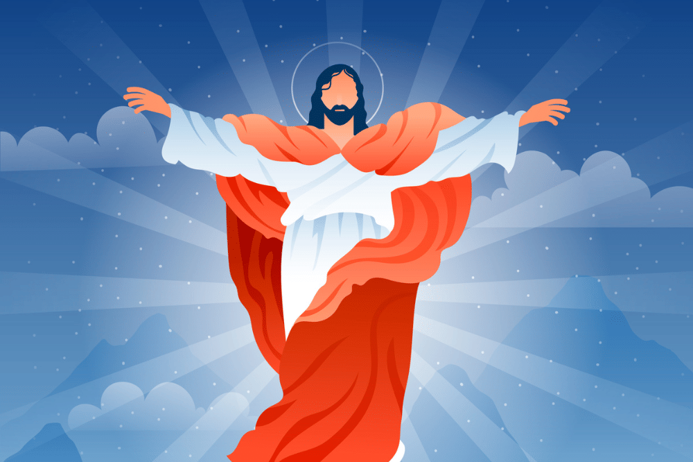 Ilustrasi kenaikan Yesus Kristus