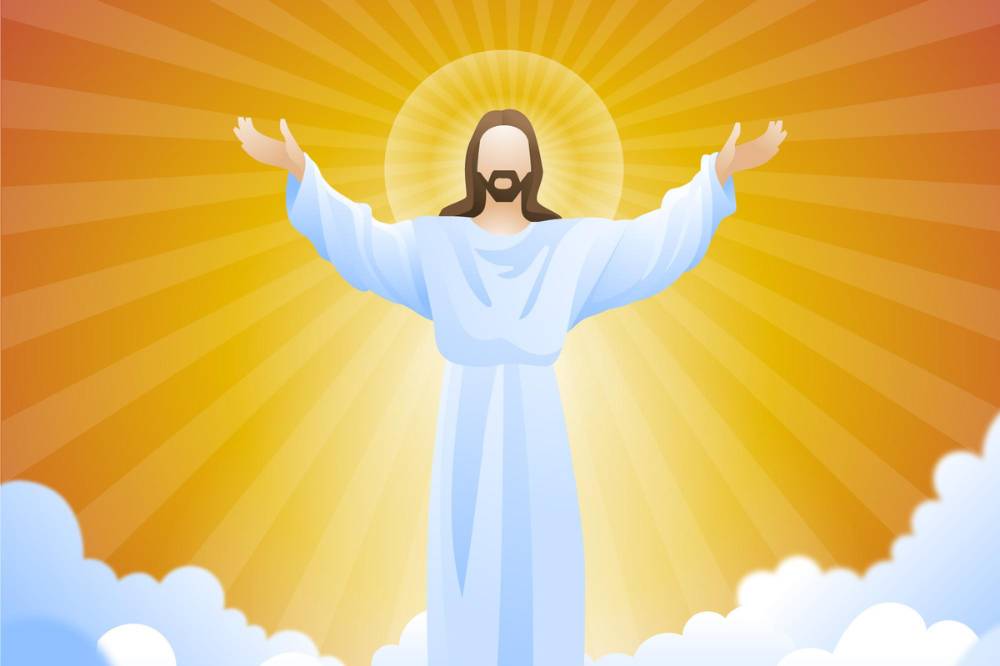 Ilustrasi kenaikan Yesus Kristus