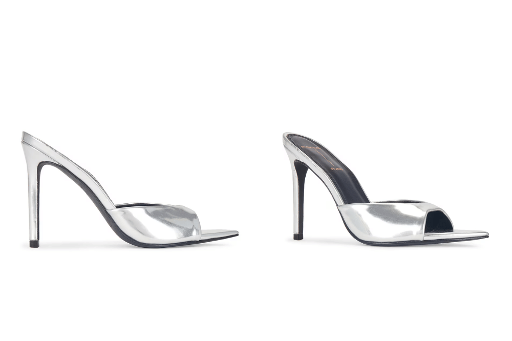 silver heels