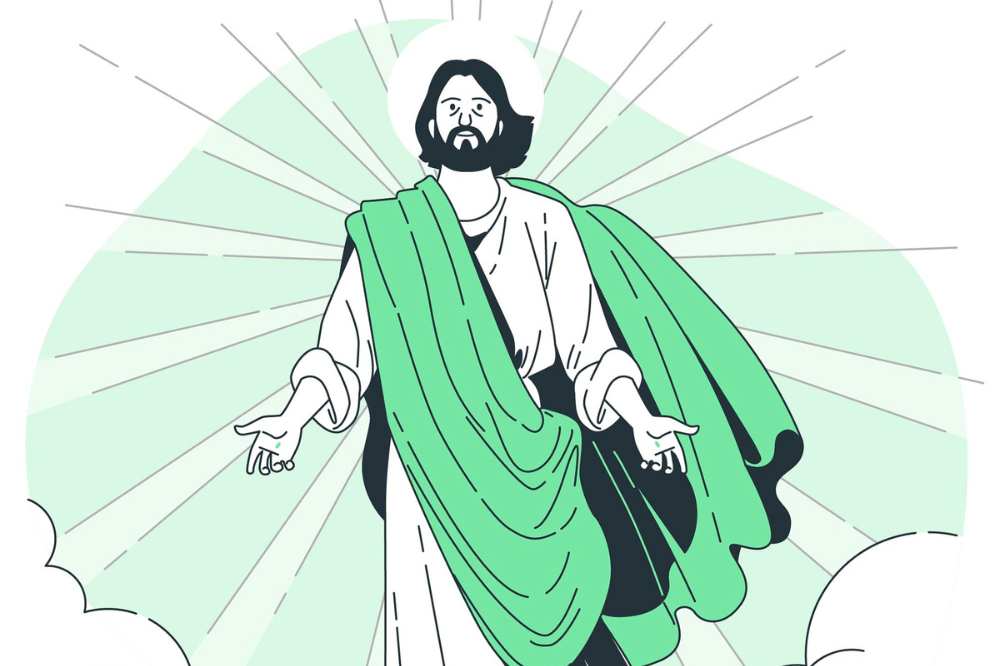 Ilustrasi kenaikan Yesus Kristus