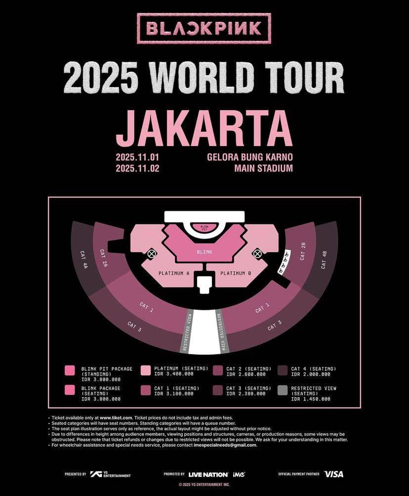 Blackpink Siap Konser Dua Hari di Jakarta, Spesial Bawakan Lagu ‘Jump’