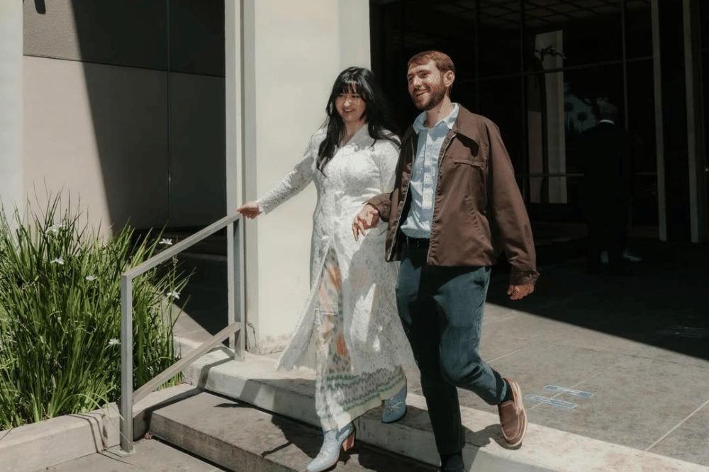 Stephanie Poetri dan suaminya