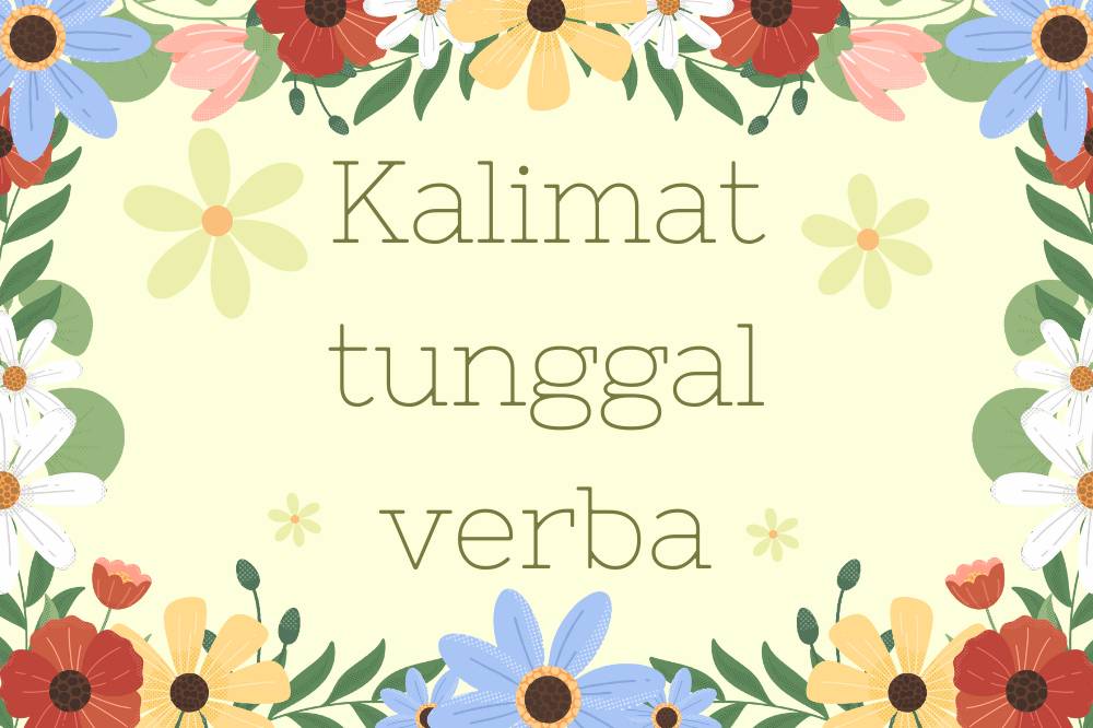 Kalimat tunggal verba