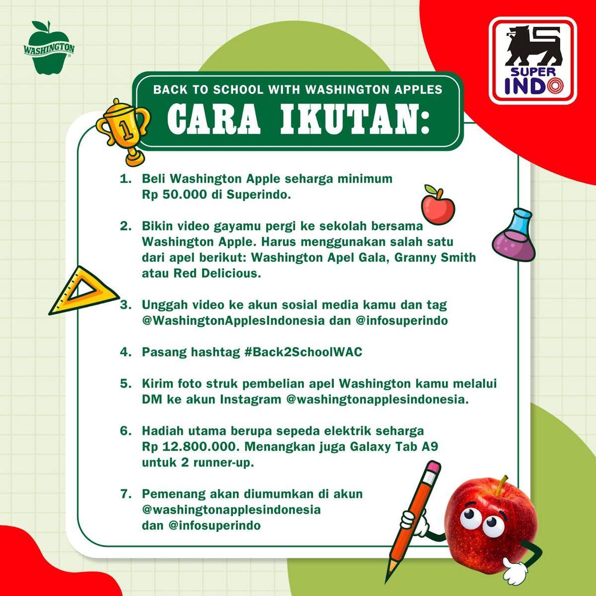 Kompetisi adu gaya sekolah bersama Washington Apples dan Super Indo (Dok. Washington Apples)