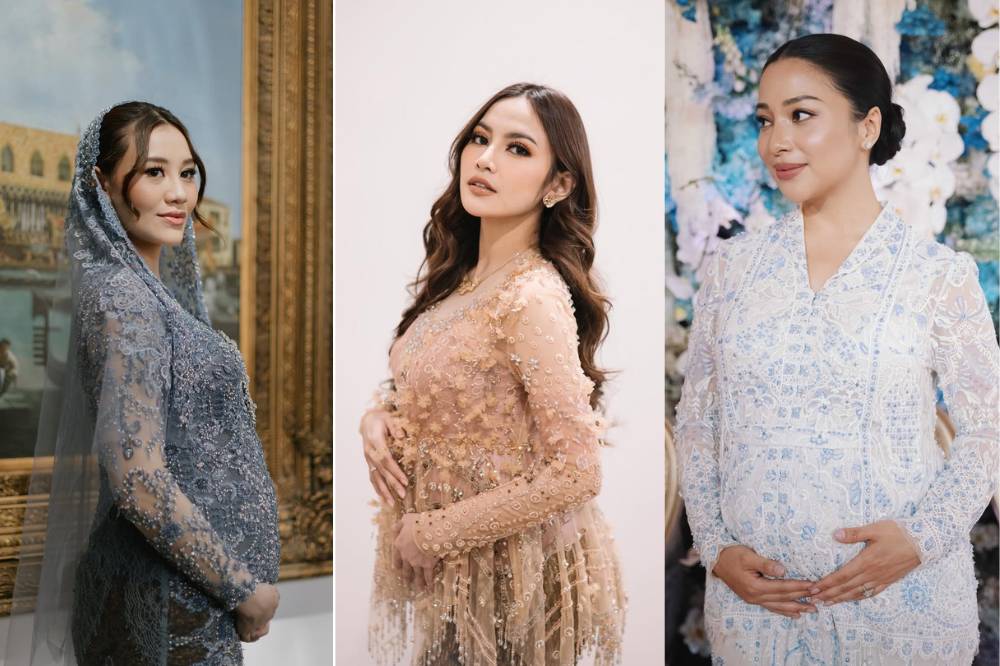 Foto Artis Pamer Baby Bump saat Tasyakuran Kehamilan 8.png