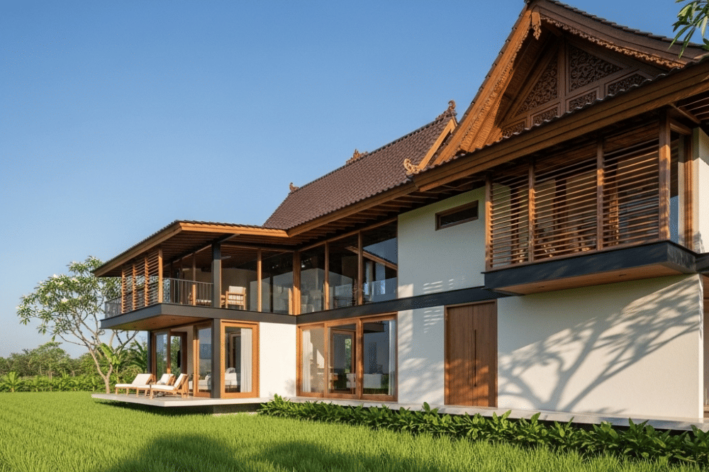 Inspirasi Desain Rumah Pinggir Sawah