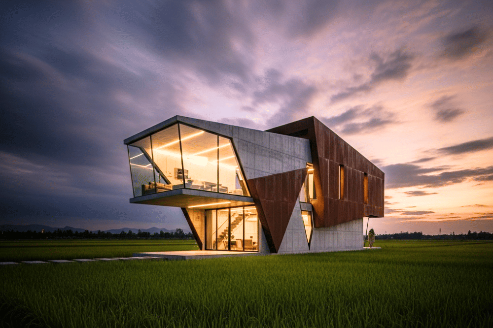 Inspirasi Desain Rumah Pinggir Sawah