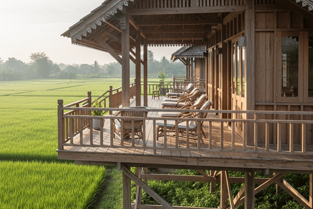 Inspirasi Desain Rumah Pinggir Sawah