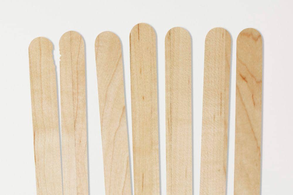 wooden popsicle garden markers set