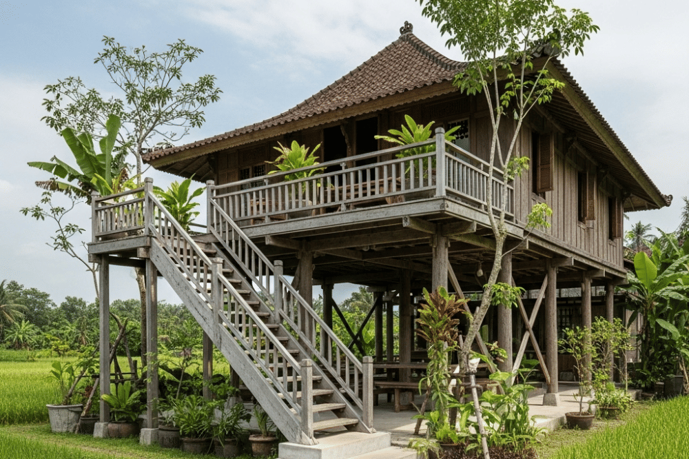 Inspirasi Desain Rumah Pinggir Sawah