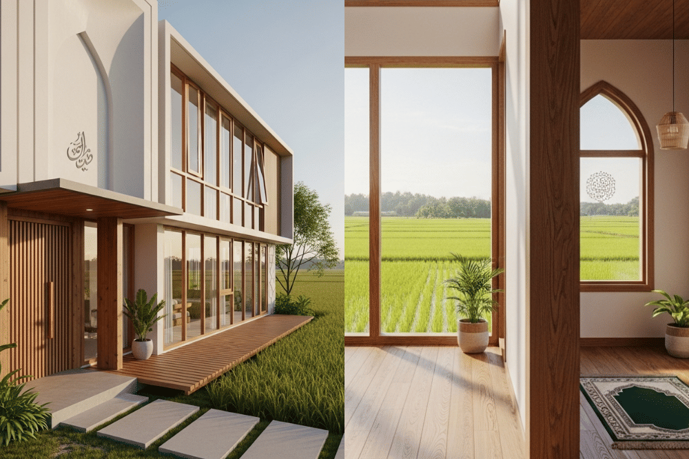 Inspirasi Desain Rumah Pinggir Sawah