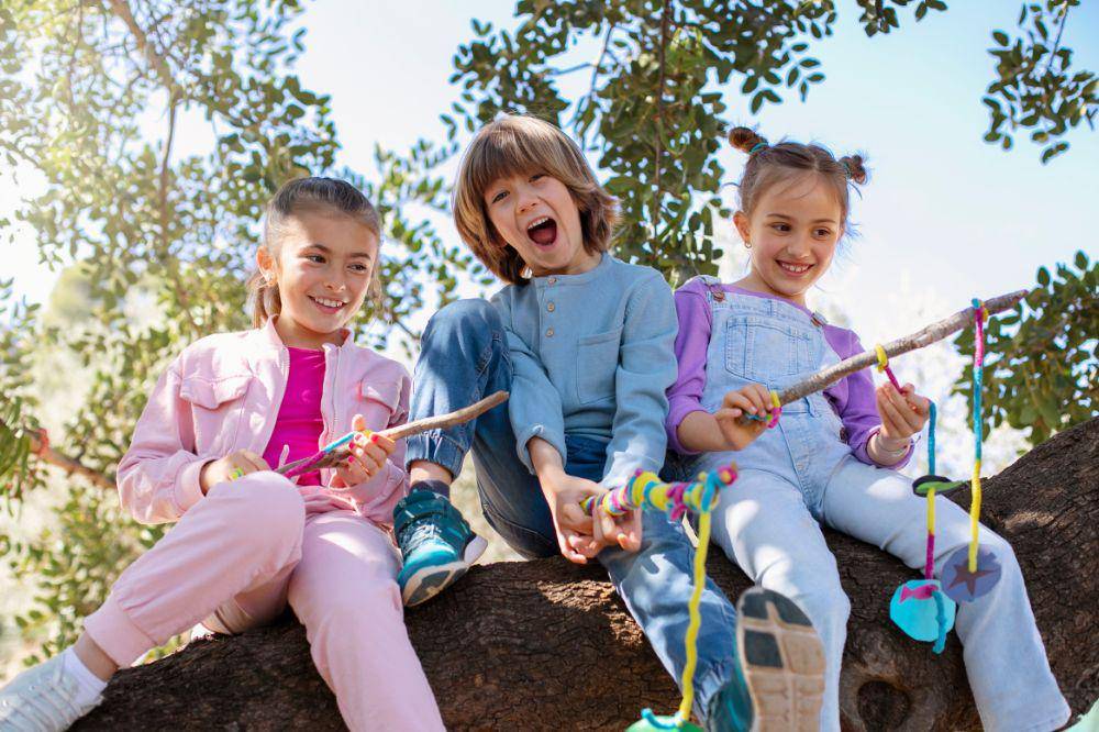 Children having fun at summer camp