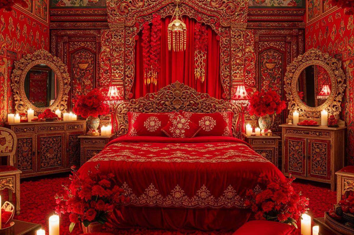 Inspirasi Desain Kamar Pengantin seperti Film Gowok
