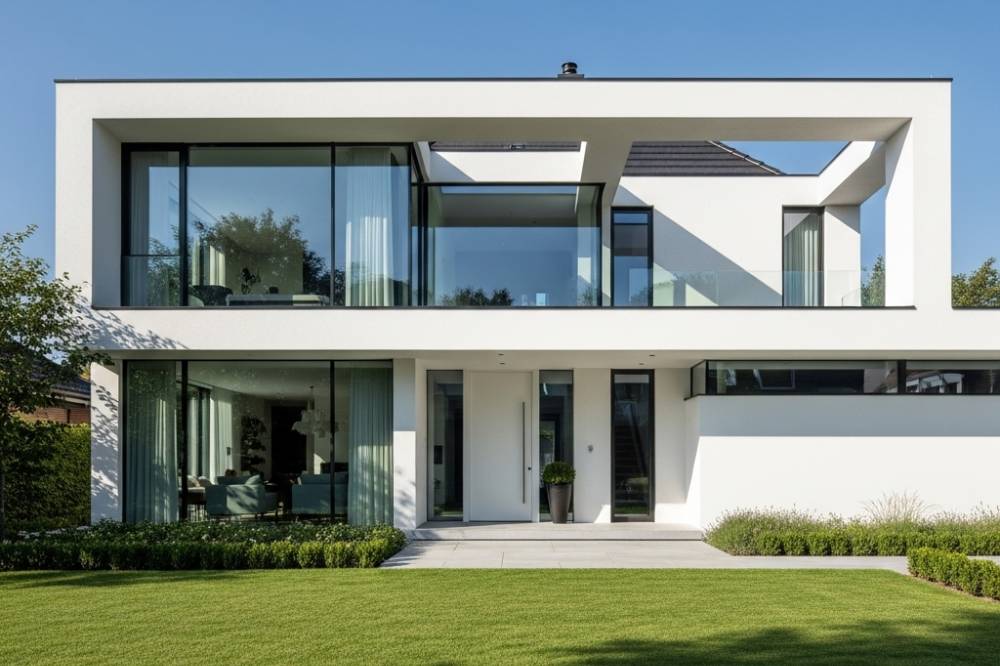 Desain Fasad Rumah Warna Putih
