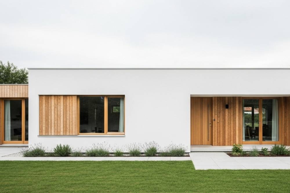 Desain Fasad Rumah Warna Putih