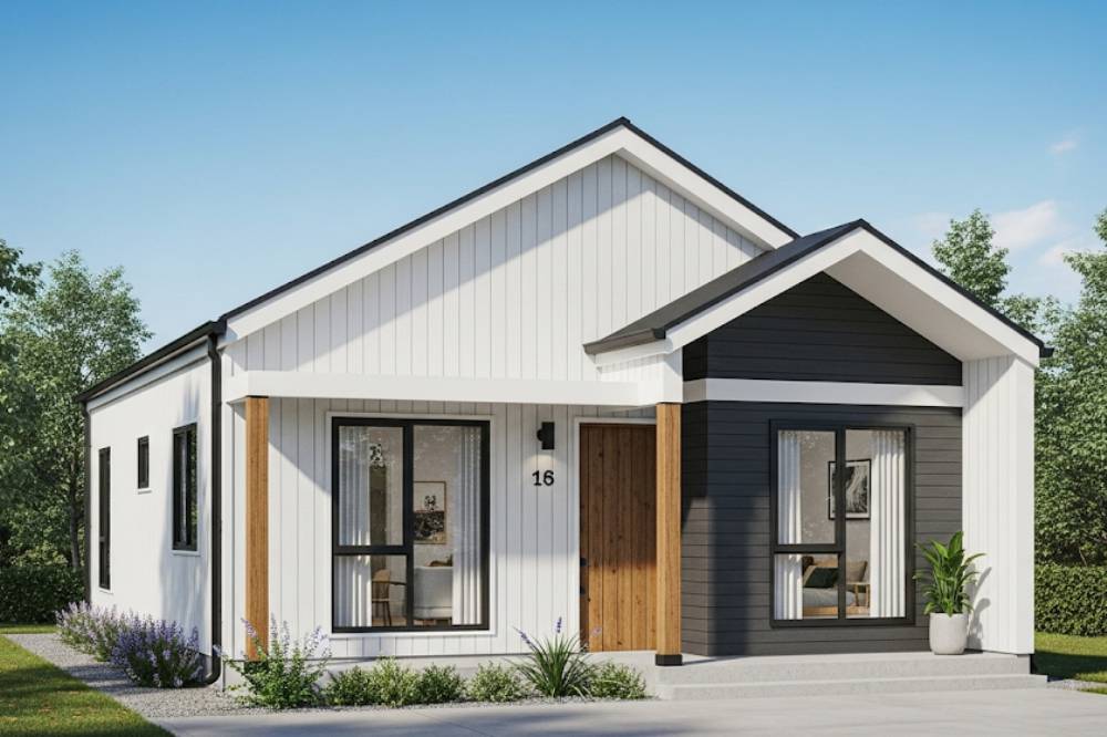 Desain Fasad Rumah Warna Putih