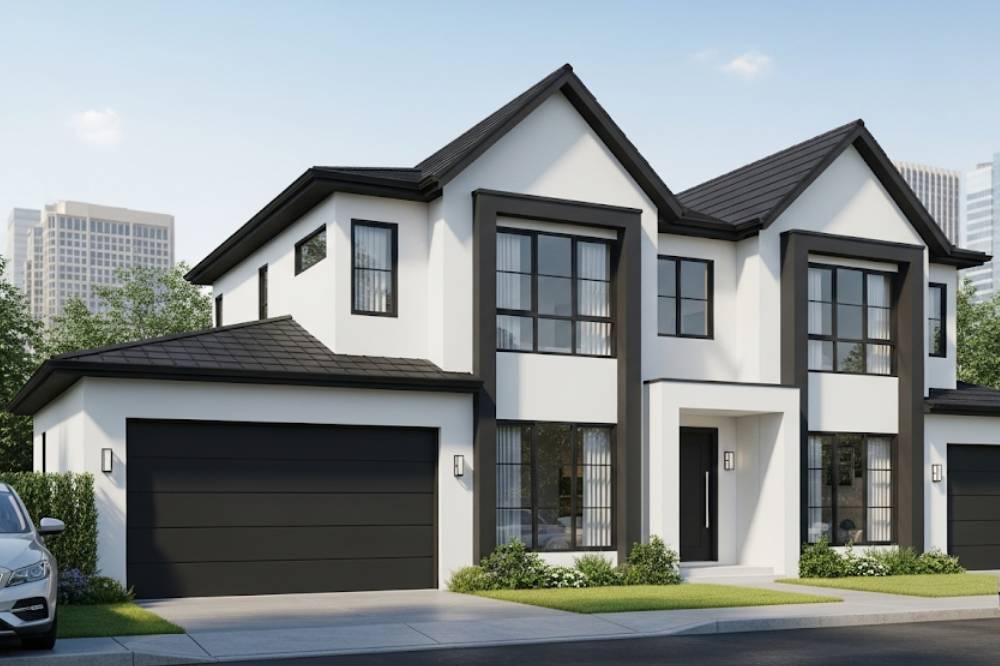 Desain Fasad Rumah Warna Putih