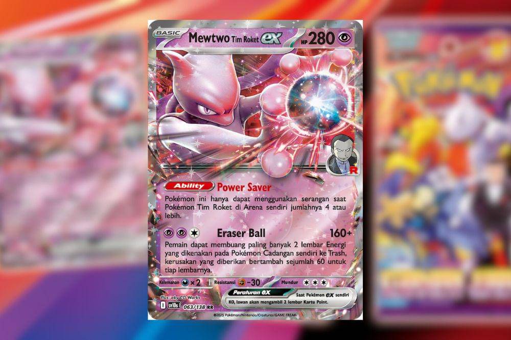Kartu Mewtwo tim roket ex