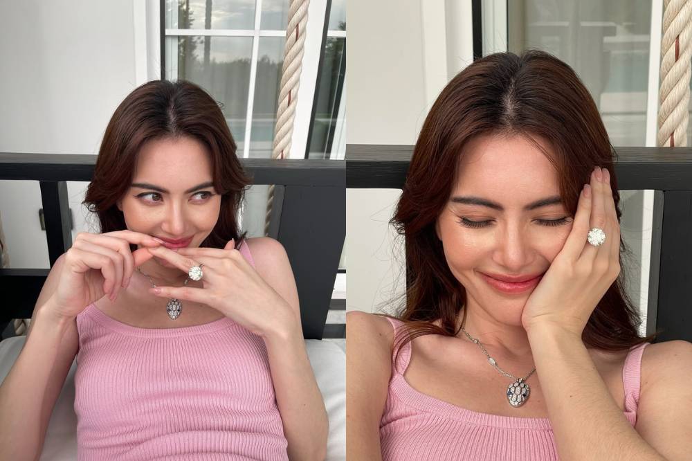 Davika Hoorne pamer cincin tunangan