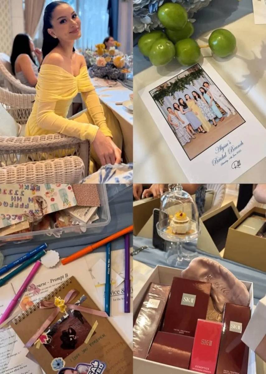 Souvenir dari bridal brunch Alyssa Daguise