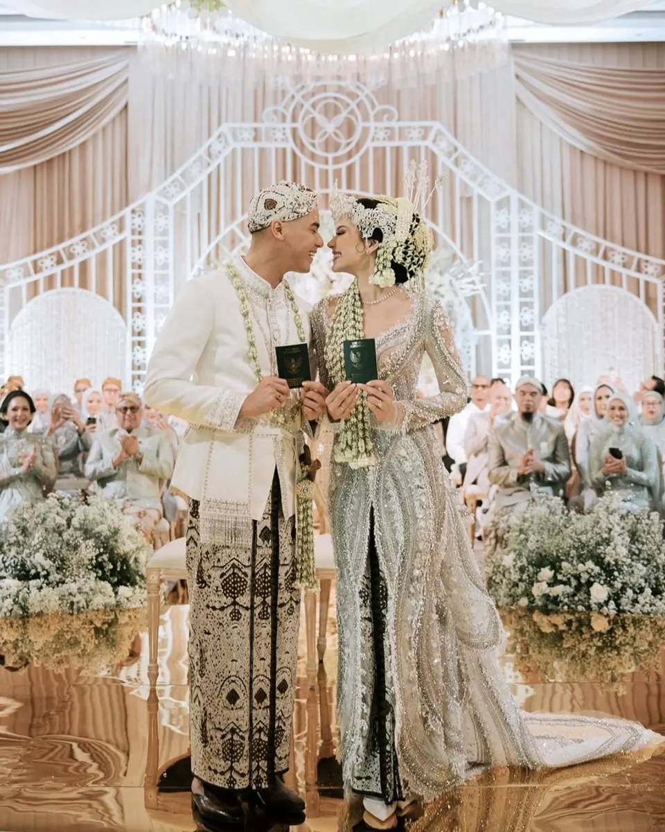 Detail kebaya akad Alyssa Daguise