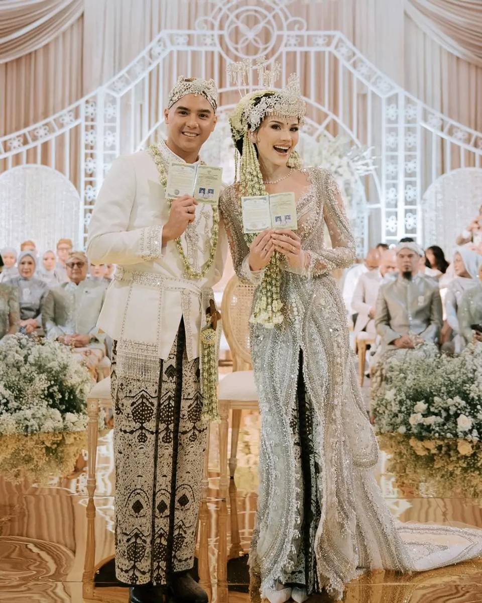 Detail kebaya akad Alyssa Daguise