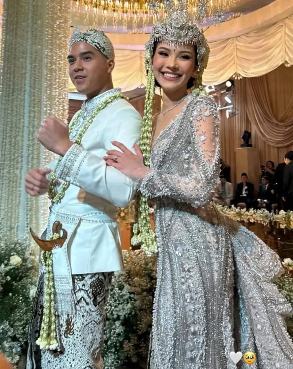 Detail kebaya akad Alyssa Daguise