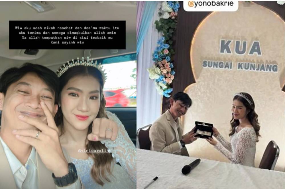 5 Fakta Pernikahan Yono Bakrie dengan Vini Caroline