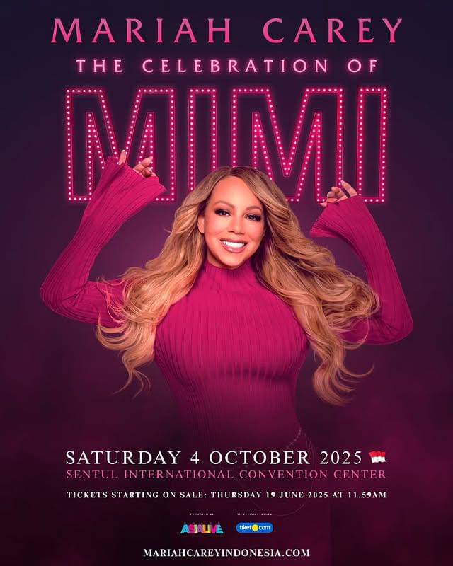 Cara Beli Tiket Konser Mariah Carey di Jakarta 2025