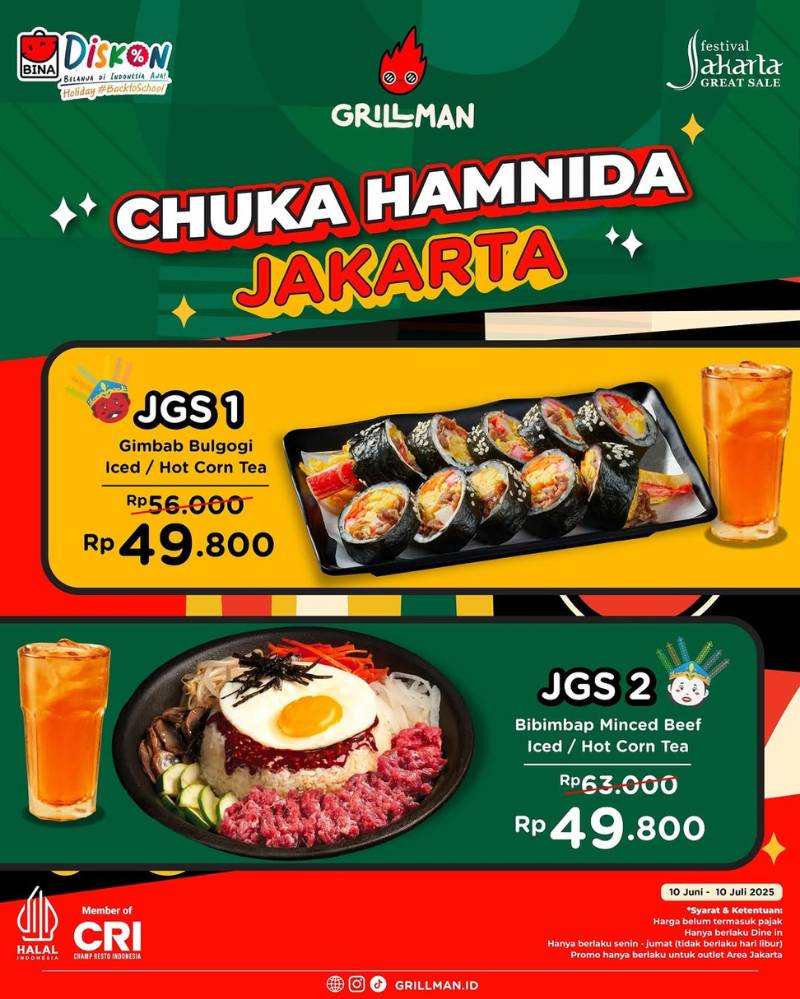 Promo Grillman HUT Jakarta 2025