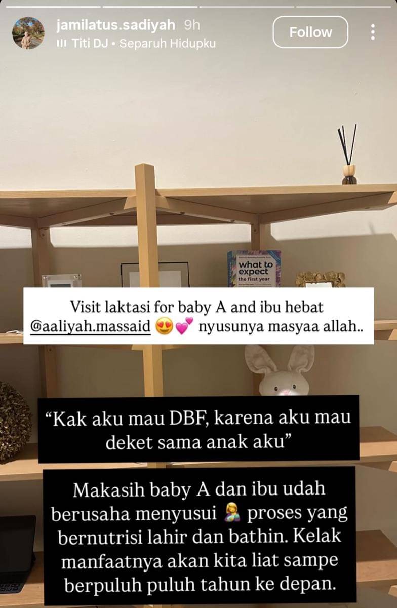 Aaliyah Massaid konsul laktasi