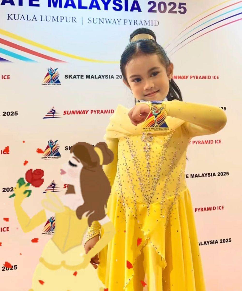 sada anak fitrop juara ice skating malaysia