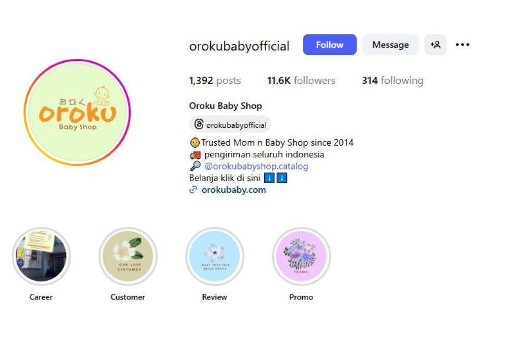 Instagram.com/orokubabyofficial