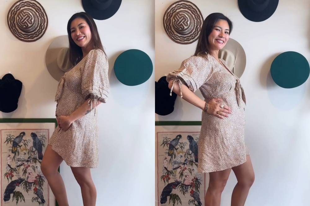 Potret Aline Adita Pamer Baby Bump, Kebahagiaan yang Dinanti