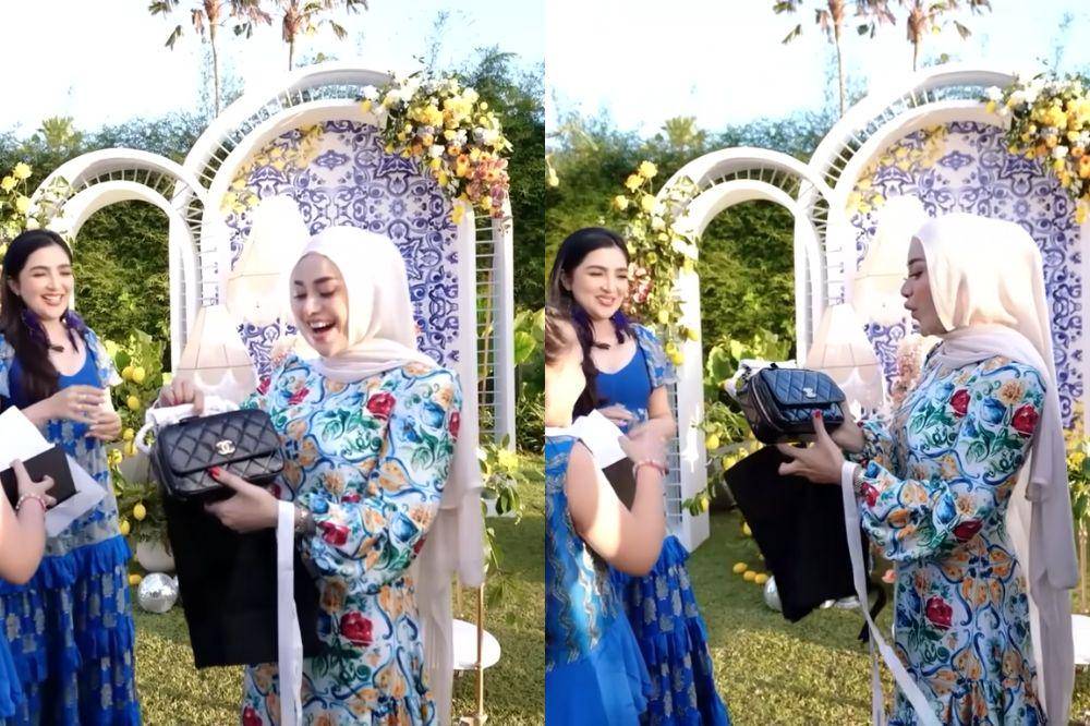 tas mewah kado aurel hermansyah
