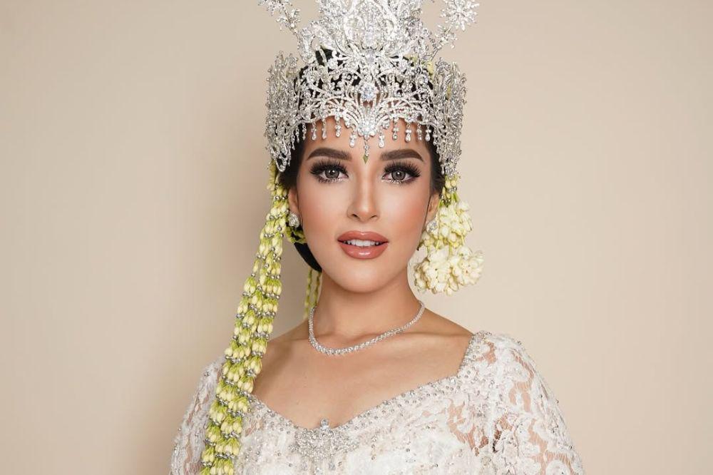 5 Potret Tasya Farasya Jadi Pengantin Sunda, Sampai Pakai Siger