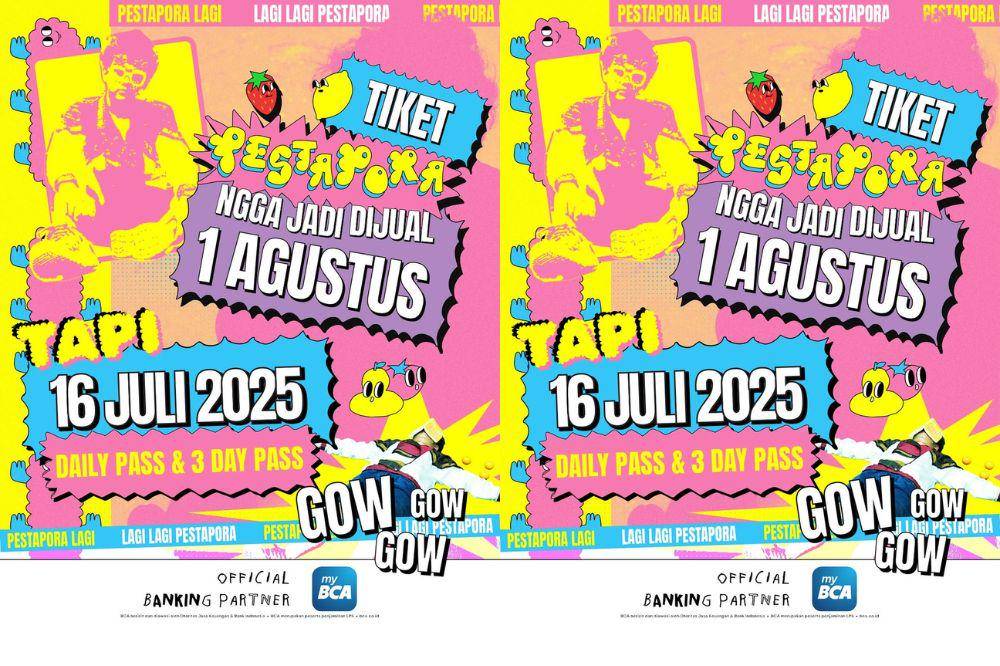 Harga tiket pestapora 2025