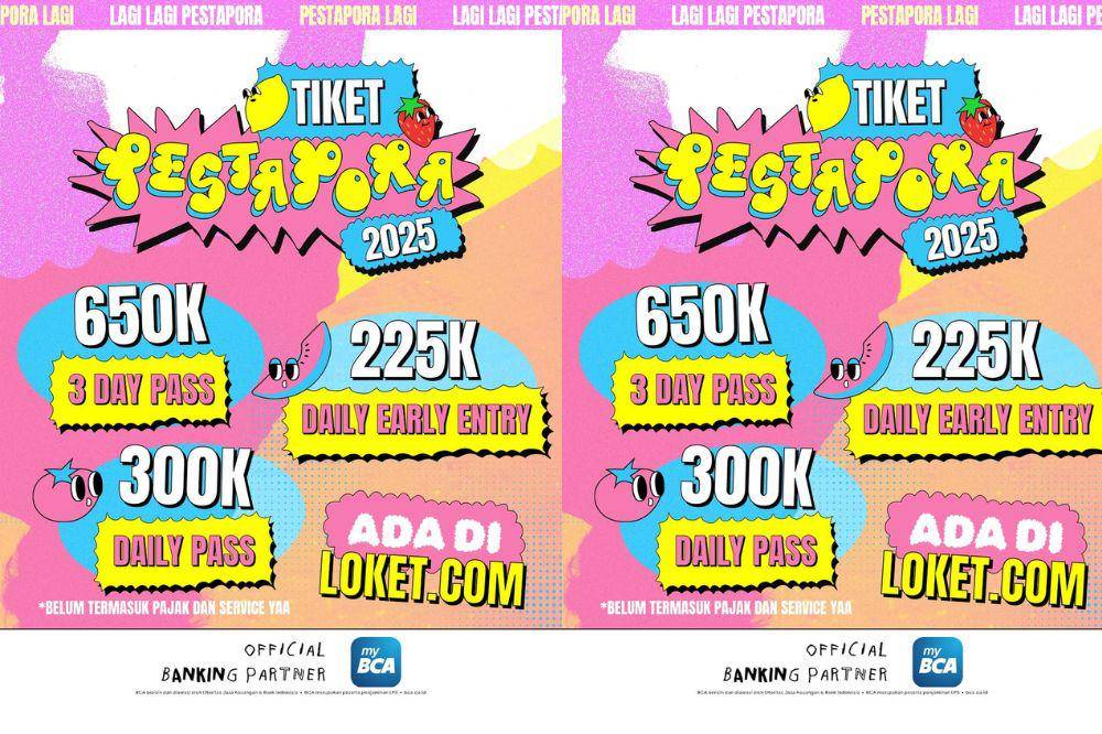 Harga tiket pestapora 2025