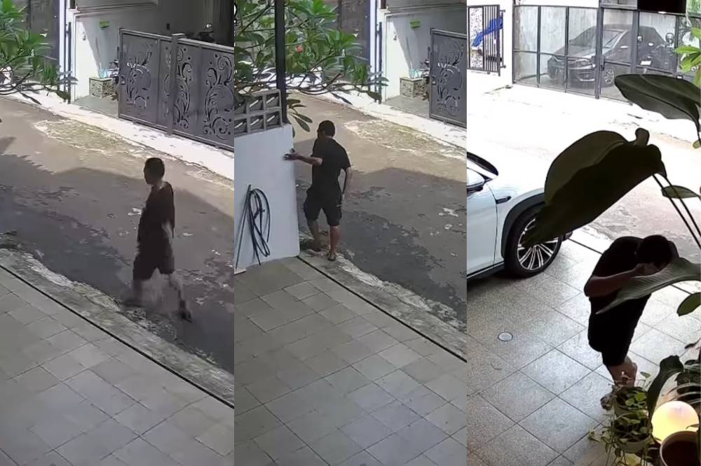 rekaman cctv di rumah rafael tan